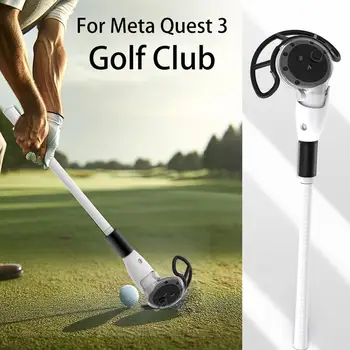 Kettős Kezeli Kiterjesztését Markolatok VR/MR Játékok Golf Club Kompatibilis Meta Quest 3 ütésálló Vezérlő Protector