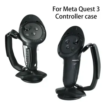 1 Állítsa A Meta Quest 3 Kezelni védőburkolat Balek Alap Függőleges Vezérlő Markolat Szilikon tok Quest 3 VR Tartozékok