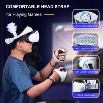 headstrap a PSVR2 szemüveg állítható fejpánt a kényelmes, lélegző hőelvezetés továbbfejlesztett változata a fejét viselni
