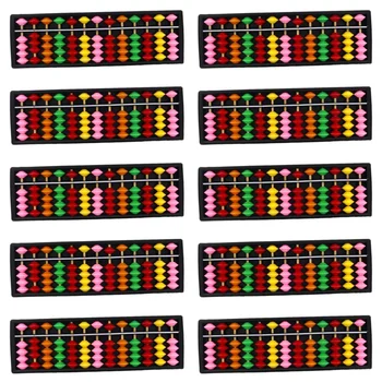 10X Hordozható Műanyag Abacus Számtani Abacus Számítási Eszköz