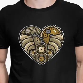 Steampunk szív mens t-shirt póló felső ajándék számára