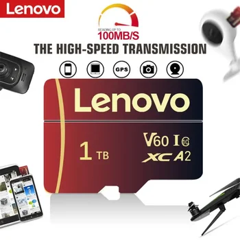 Lenovo 128GB, SD Memória Kártya 2 tb-os High Speed Class 10 TF Kártya 4K Ultra-HD Videó A2 Kártya SD/TF Flash Memória Kártya Drón Táblázat