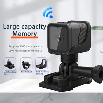 1080P high-definition vezeték nélküli kis kamera, WiFi hotspot, mini DV kamera, kültéri sport kamera, motorkerékpár, vezetés, felvevő