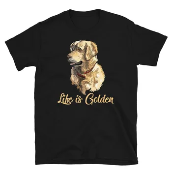 Az élet Arany Póló Retriever Kutya szerető ajándék Anya Aranyos