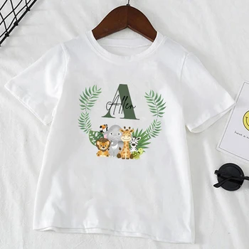Személyre szabott Szülinapi Ing Eredeti Neve T-Shirt Vad Tee Fiú Születésnapi Party póló Vadállat Ruhák Felsők Gyerekek Ajándékokat