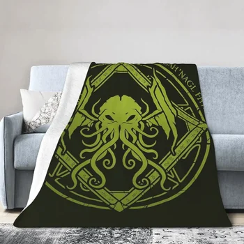 Cthulhu - Lovecraft - Ének Design Takaró Puha Meleg Flanel Dobja Takaró Ágynemű Ágy, nappaliban Piknik Utazás Haza Kanapé
