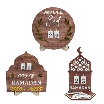 EidMubarak Ramadans Visszaszámlálás Naptári Konyha, Étkező Asztal Party Dekoráció
