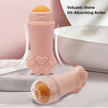 Aranyos Macska Karom Vulkanikus Kő Olaj Elnyelő Rolling Stone Tisztítja Arc Olaj, Izzadság Tovább Arca Tiszta Smink Kozmetikai Eszközök