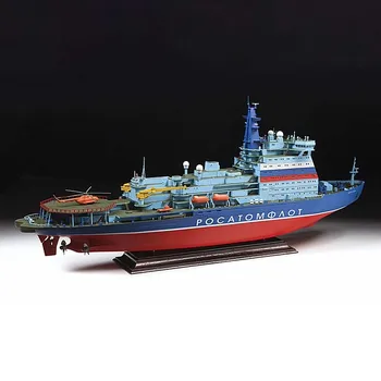 1/350 orosz Alkika Nukleáris meghajtású Jégtörő Modell Kit Tengeri Munka Hajót Vontató DIY Kézzel összeszerelt Hajó Modell Kit Díszek