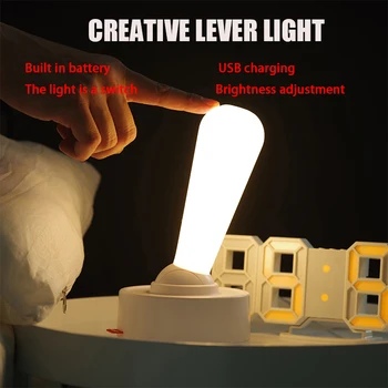 2024 Új Termék Kar Fény Kreatív Kapcsoló Éjszakai Fény USB Töltés Hálószobai Hangulatot Fény Tanulmány asztali Lámpa