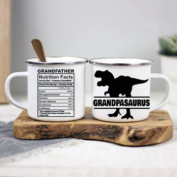 Nagyapa Táplálkozási Tények Bögre Tea Csésze Grandpasaurus Bögrék Szülinapi Apák Napja ajándék Nagyapám a Unokája