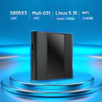 Linuxos S905x3 Android Dual Rendszer Hálózati Média Lejátszó Tv Set Top Box Tv-t Nézni, Világos, Kényelmes