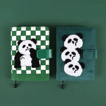 Fromthenon Magas Szépség Trendi Lány Szíve Mini Cuki Panda Pepita A6 Plüss Mindennapi Élet Rekord Írás Notebook