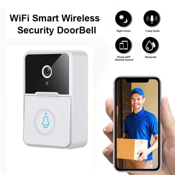 WiFi Csengő Videó Csengő Hordozható Tápegység USB Intelligens Élet Csengő Home Security Biztonsági Kamera