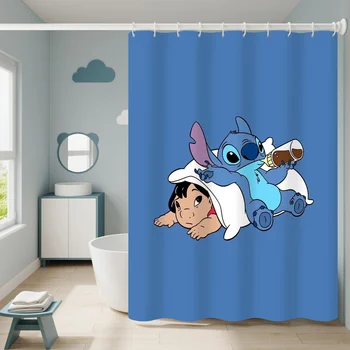 Szem Baba Zuhany Függöny Disney Rajzfilm Ruhával Szövet zuhanyfüggöny Fürdőszobai Vízálló Fürdő Függöny Horgok