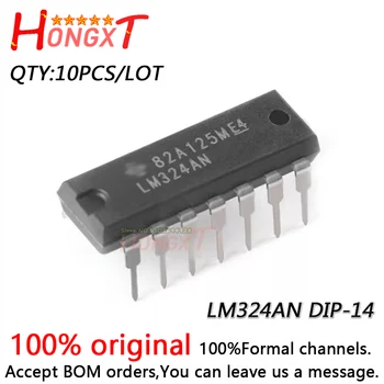 10DB LM324AN LM324 DIP-14 100% ÚJ.
