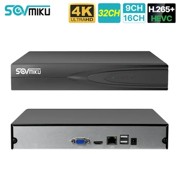 SOVMIKU H. 265+ HEVC 8CH 16CH CCTV NVR Támogatás 4K8MP 5MP 4MP 3MP 2MP IP Hálózati Videó Rögzítő Térfigyelő Kamera Rendszer, Készlet