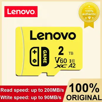 Lenovo SD Memória Kártya 1 tb-os 2 tb-os Class 10 A2 U3 V60 Micro Tf Sd Kártya 128GB 4K-s Full HD SD Kártya 256 gb-os Memória Kártya Nintendo Kapcsoló
