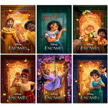 Disney Animációs Encanto Új Filmek Poszter Fantasy Film Nyomatok Vászon Festmény Wall Art Kép a Gyerekek Aranyos Szoba lakberendezés