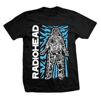 A RADIOHEAD Robot Retro 90-es évek Klasszikus Rock Póló, Fekete Póló, Új