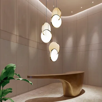 A Modern LED Gyűrű Kör Csillárok Arany, Vas függesztett Lámpák Otthon Dekor Beltéri Világítás Nappali Étkező Lóg Mennyezeti Lámpák