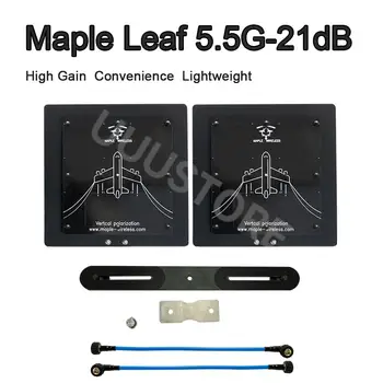 Maple Leaf 5.5 G 21dB Antenna Megerősített Távolság Erős Jel Irányított Nagy Nyereség Patch Antenna 5180-5800MHz Vevő RC