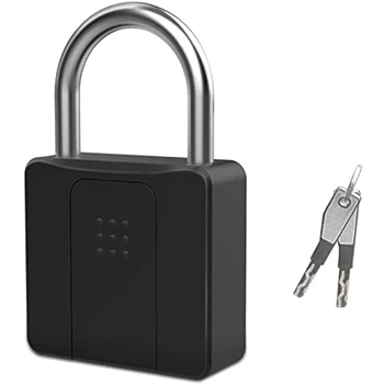 Vízálló, Ujjlenyomat-Lóg Zár Kulccsal Ujjlenyomat-Bluetooth-Lakat, Védőrács Zár, Kapu, Raktár