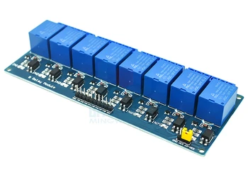 8-ahogy relé modul optocoupler elszigeteltség támogatja AVR/51/PIC mikrokontroller