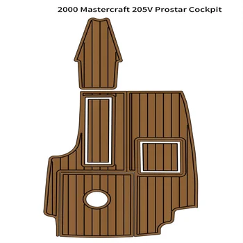 Minőségi 2000 Mastercraft 205V Prostar Pilótafülke Pad Hajó EVA Hab Ál Teak Fedélzeti Szőnyeg