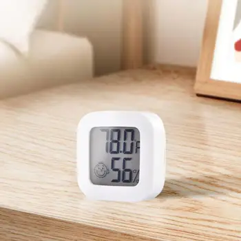 Mini LCD Hőmérő Páratartalom Hőmérséklet-Érzékelő Páratartalom-Mérő Belső Háztartási Méteres Kültéri Időjárás Állomás Óra